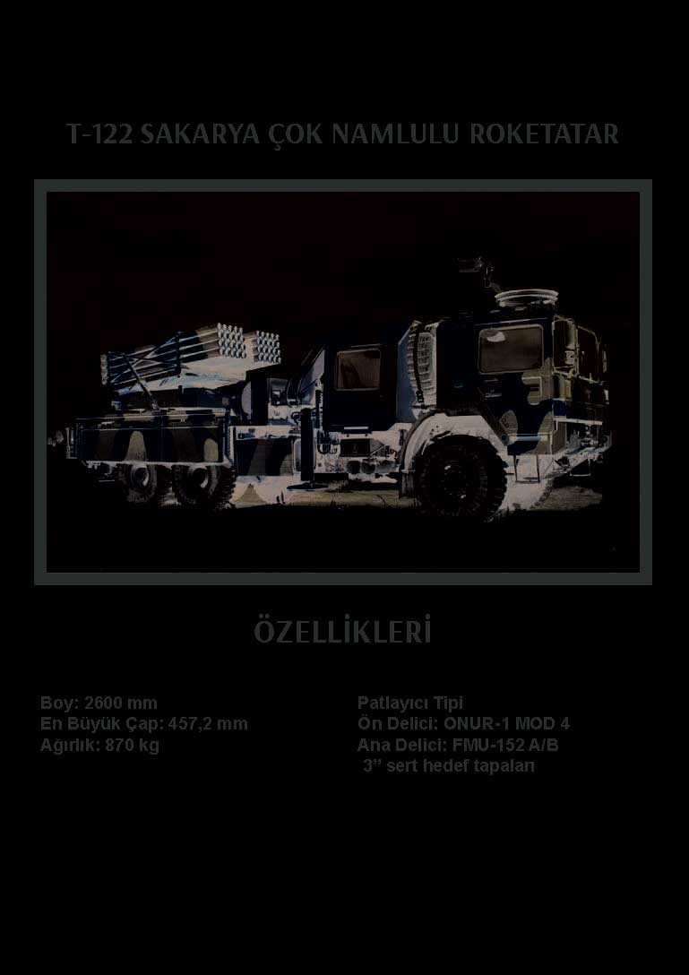 T-122 SAKARYA ÇOK NAMLULU ROKETATAR
